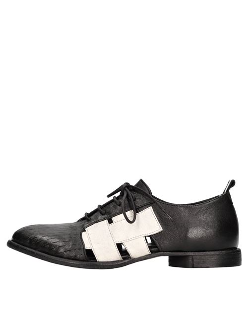 Stringate in pelle HUNDRED 100 | W971-06 ROCKNERO-BIANCO